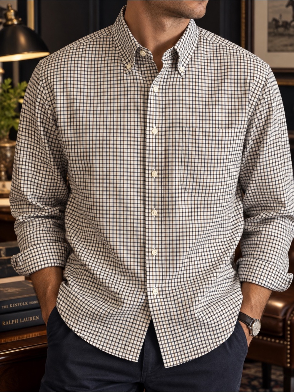 Ralph Lauren XL Classic Fit Check Button Down Shirt – Heritage Prep